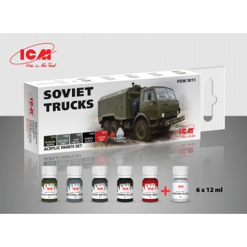 ICM Soviet Trucks (6*12ml) Acrylic Paints set